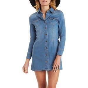 Long Sleeve Denim Dress